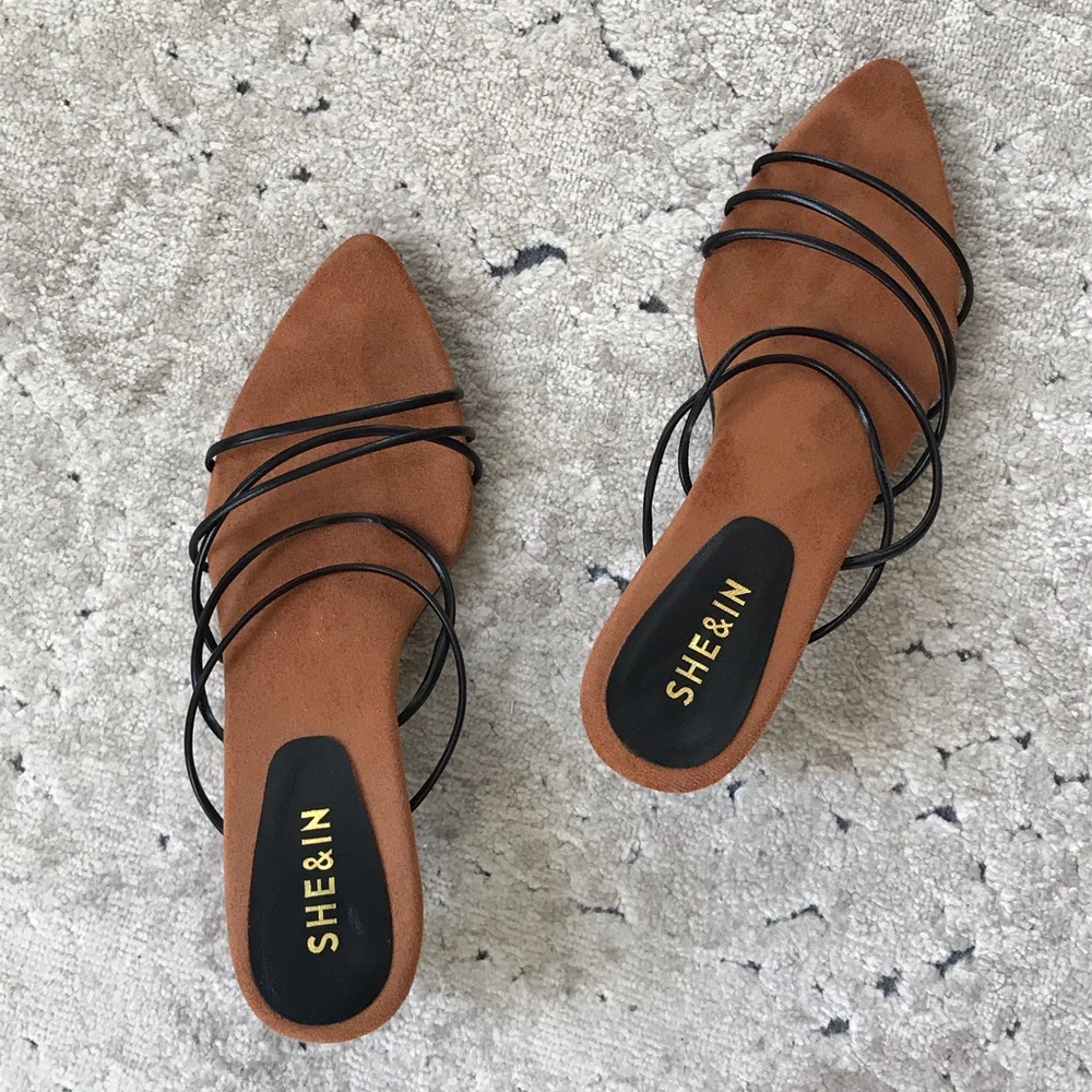 Shein Reike Nen dupes pointed heel sandals